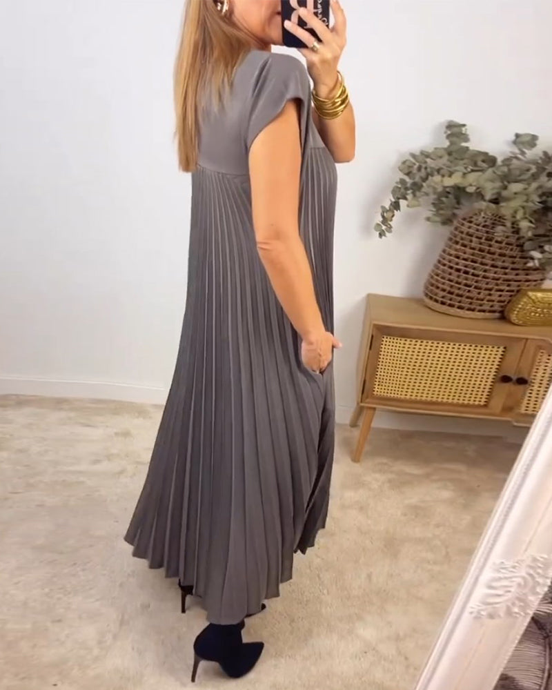 Fern | Women's Flowy Pleated Maxi Dress Cocktail