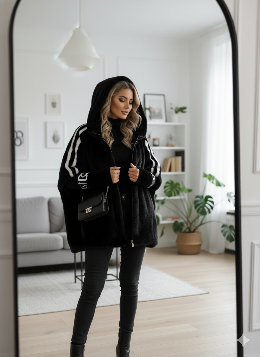 Ellah – Oversized Faux Fur Winter Coat