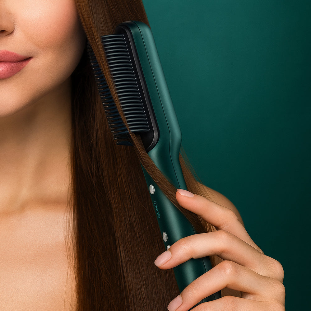 Selyn Hair Straightening Comb Heated Styling Brush Tool