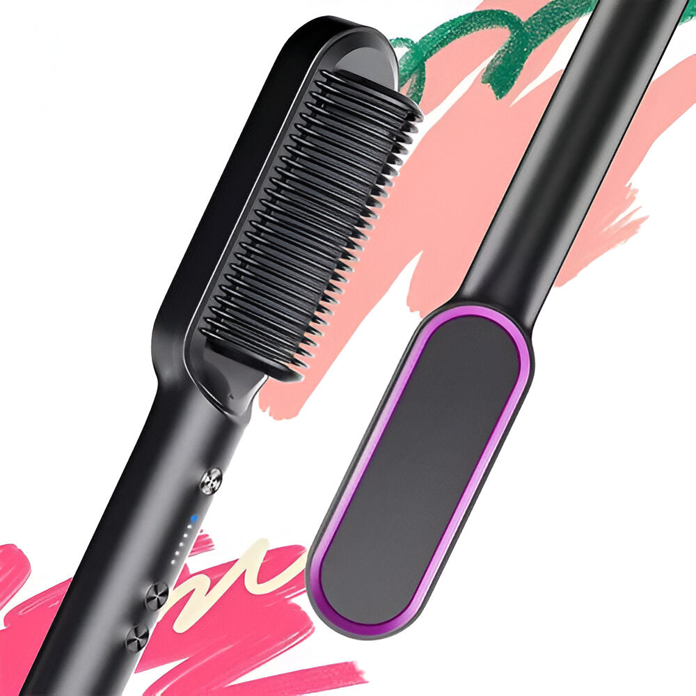 Selyn Hair Straightening Comb Heated Styling Brush Tool