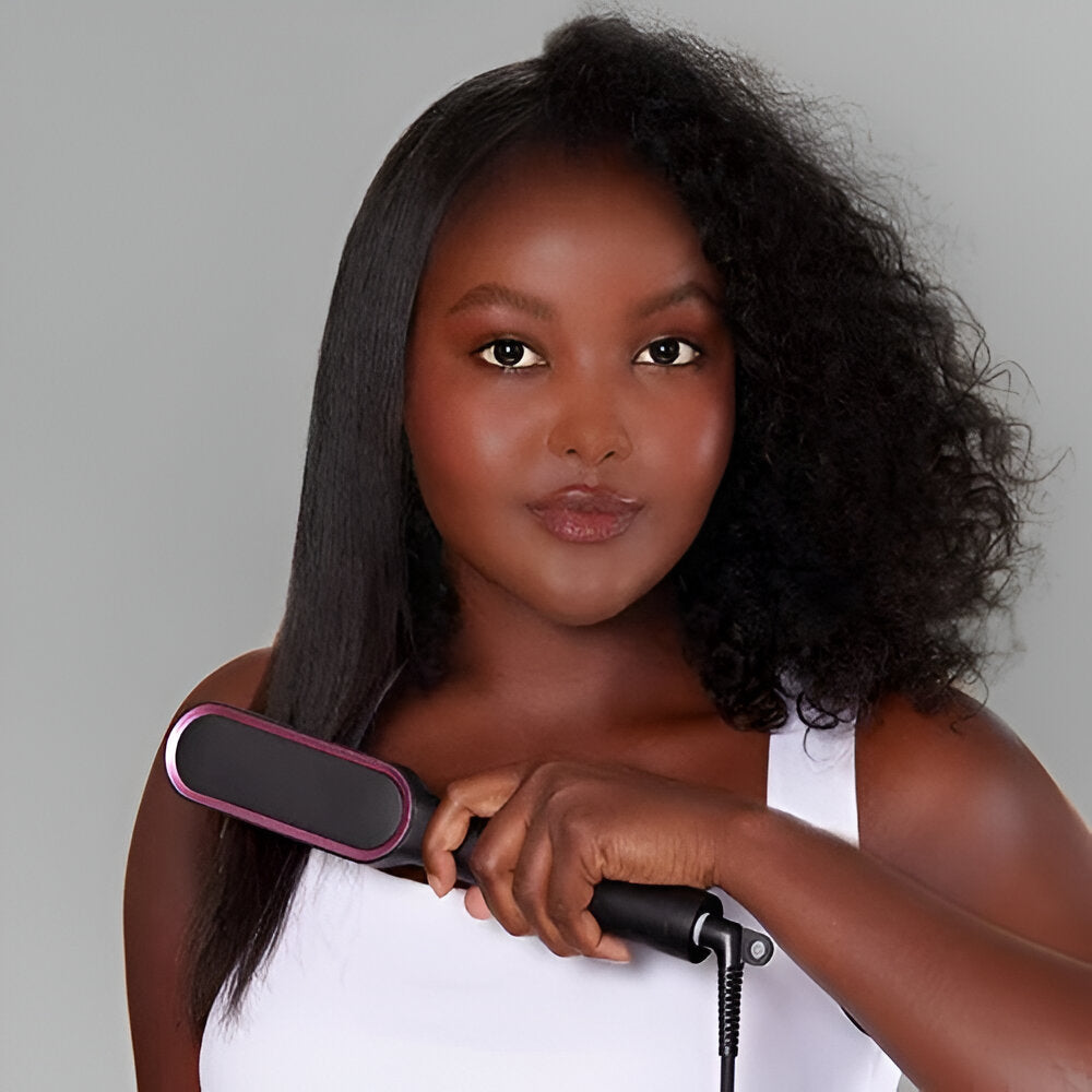 Selyn Hair Straightening Comb Heated Styling Brush Tool