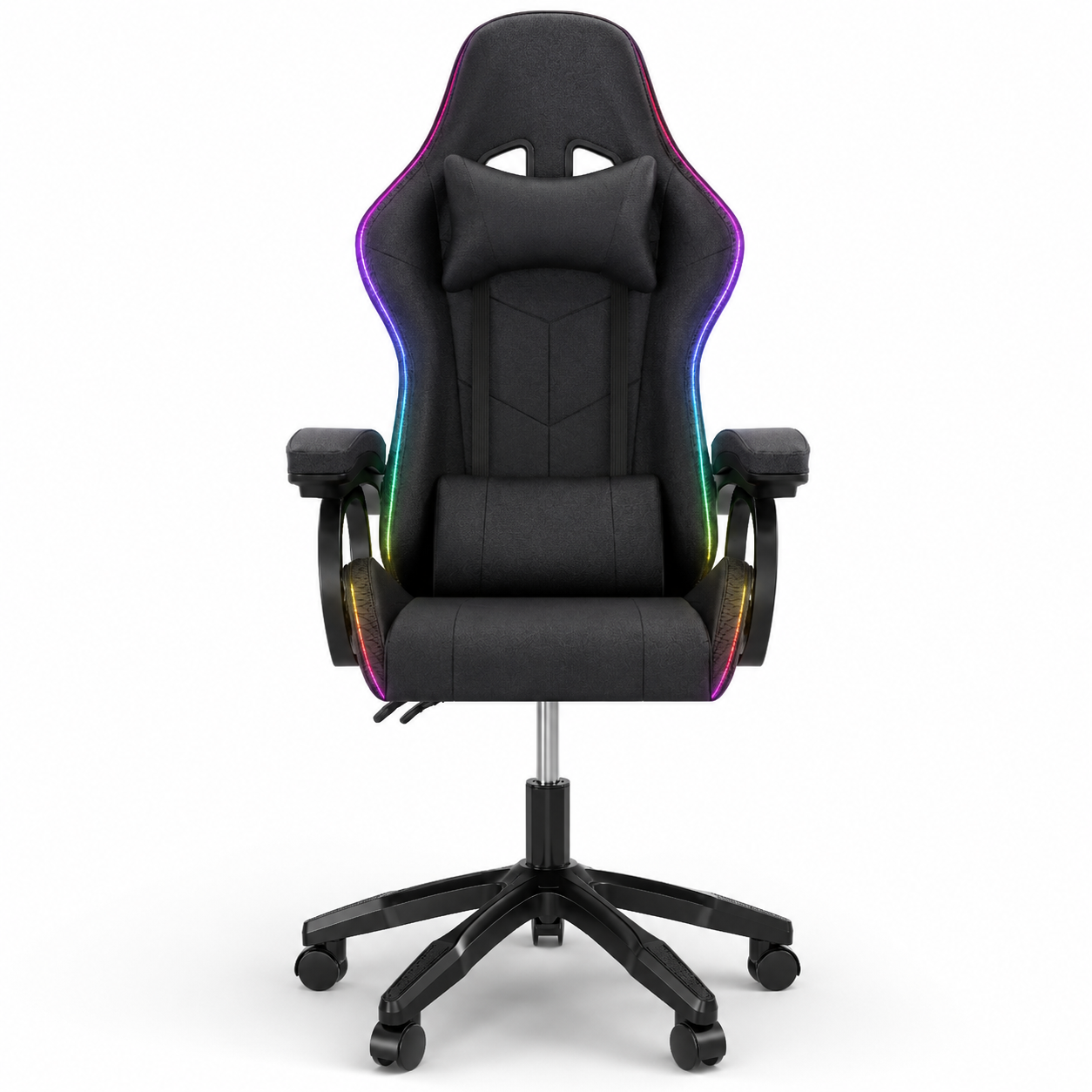 High Back Gaming Chair RGB Recline Headrest Lumbar Support