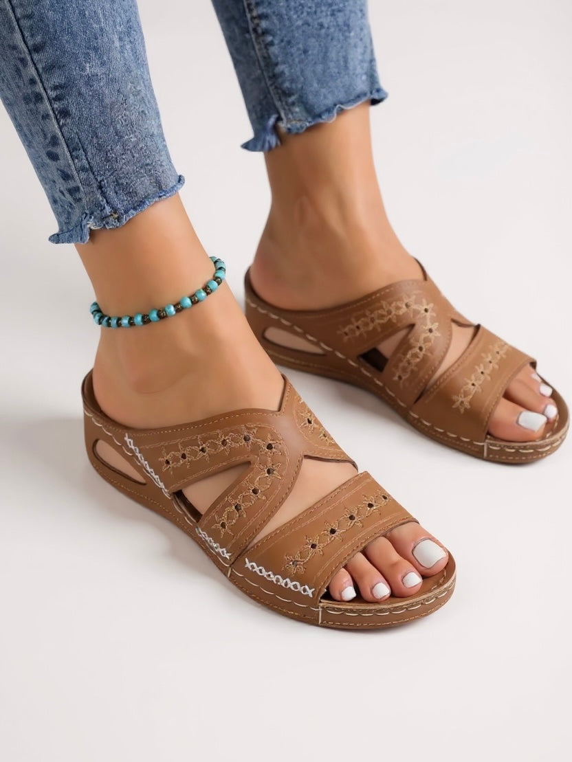 Margaux | Women's Cushioned Slip-On Sandals
