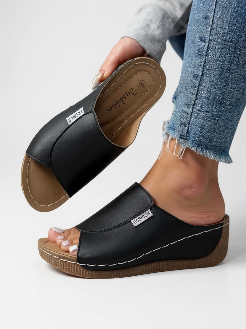 Heather | Women's Platform Cushioned Slides