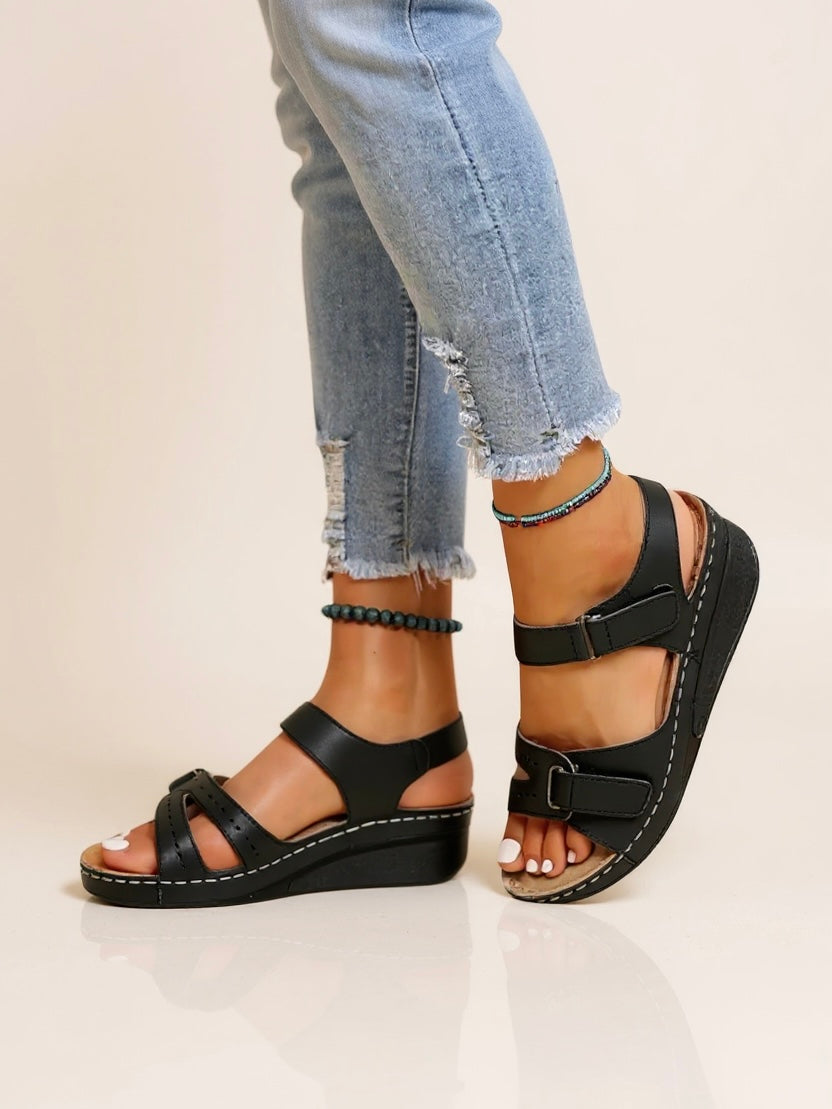 Maren | Women's Cushioned Adjustable Wedge Sandals