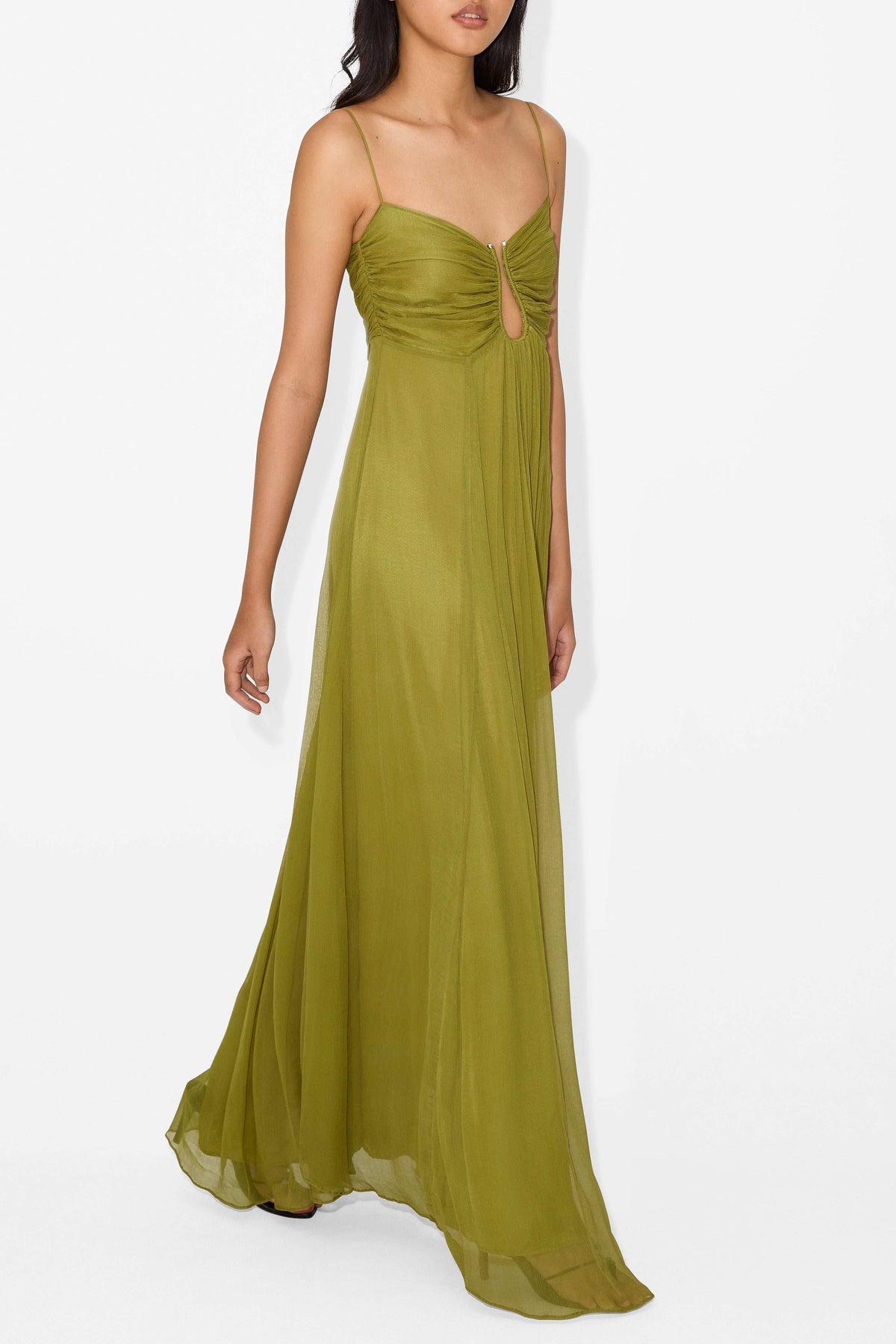 Saddie – Flowing Keyhole Maxi Dress