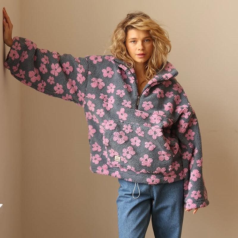 Masie - Bloom Fleece with Floral Details