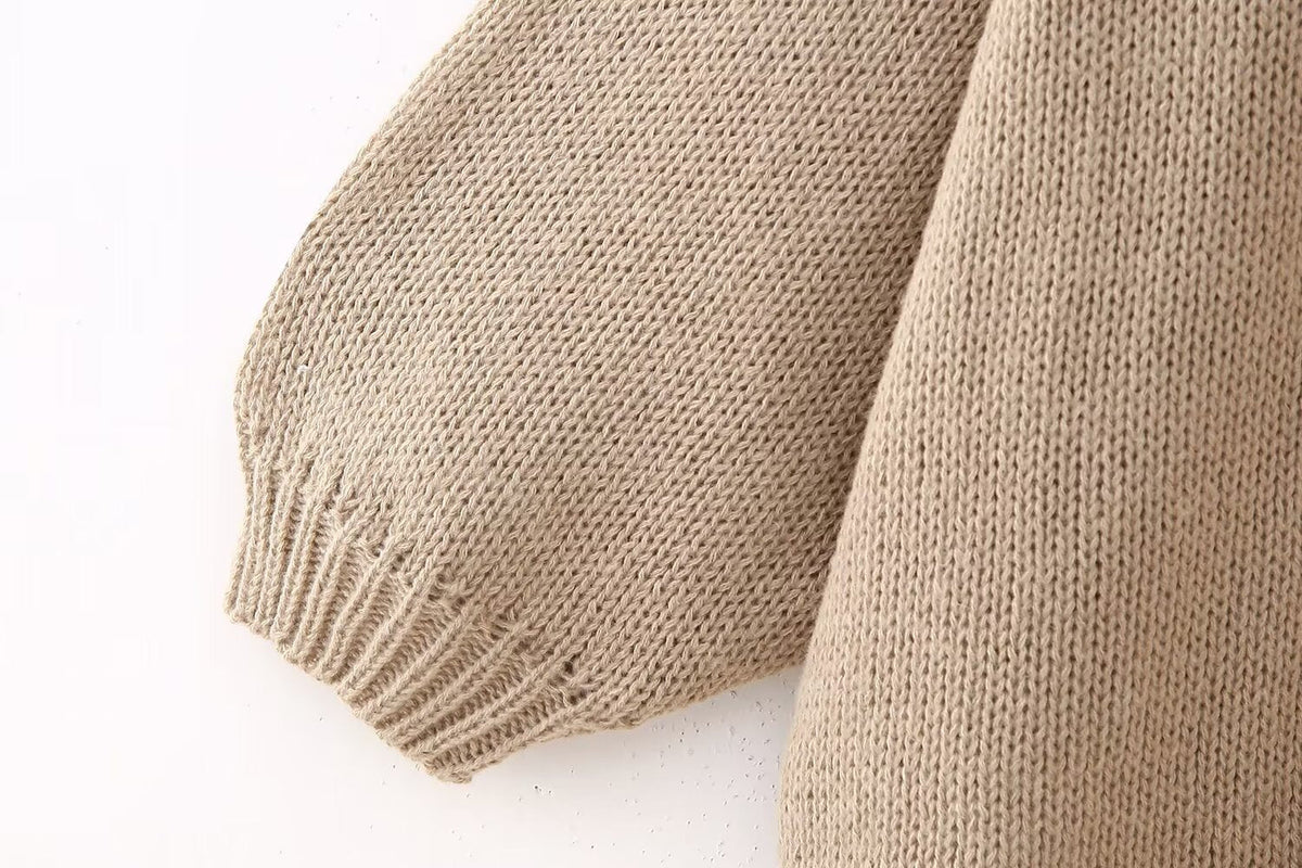Petty | Round Neck Knitted Cardigan