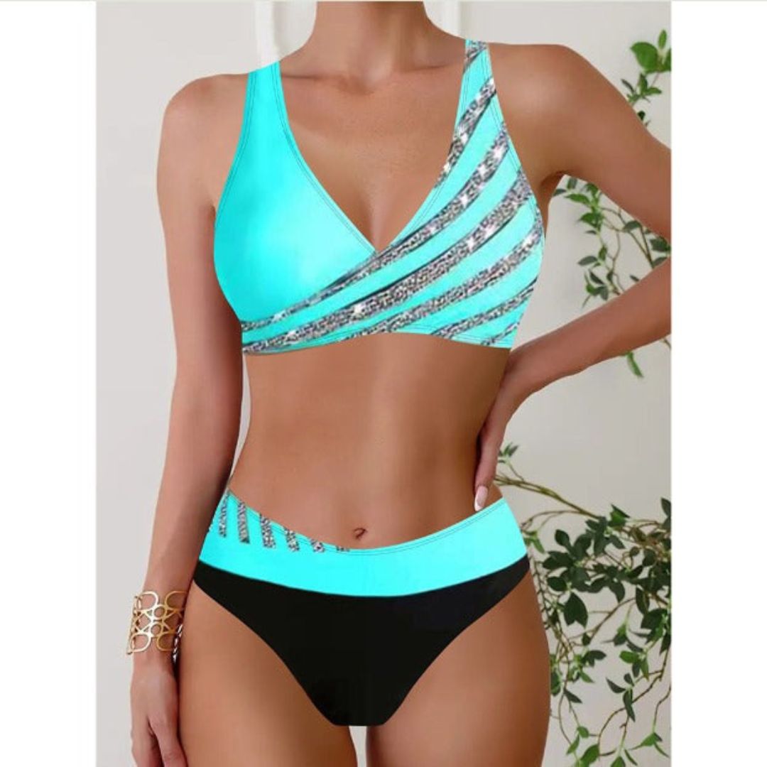 Madeleine | Women's Halter Printed Swimsuit for Beach