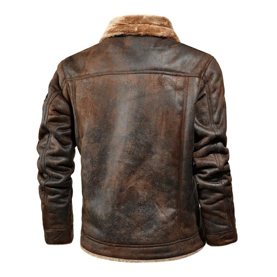 Dom – Warm and Versatile Leather Jacket
