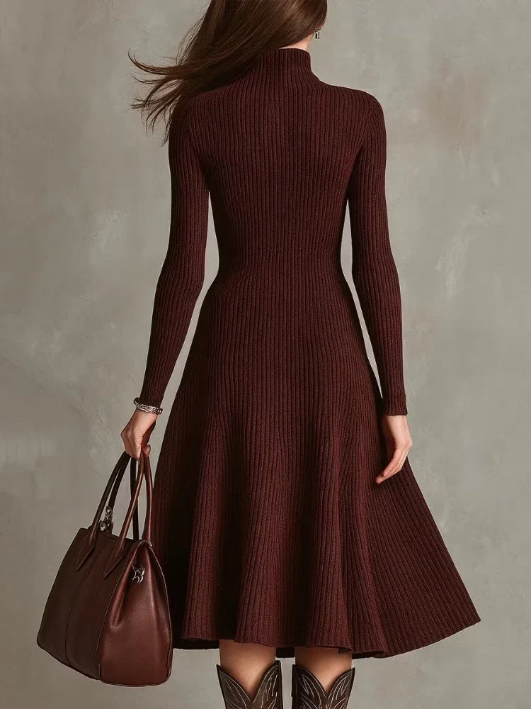 Selyn Quarter Zip Sweater Dress
