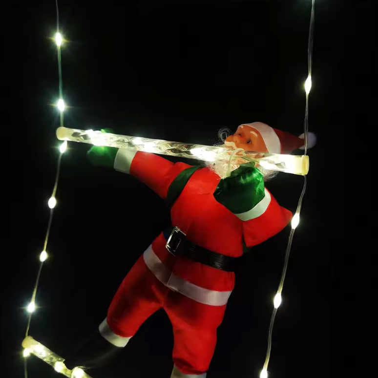 3M Climbing Santa Claus – Outdoor Christmas Ladder Decoration