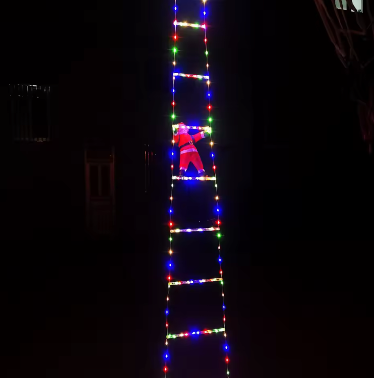 3M Climbing Santa Claus – Outdoor Christmas Ladder Decoration