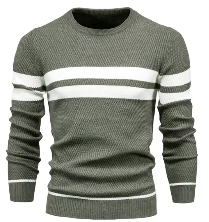 Edward – Elegant Men’s Herringbone Sweater