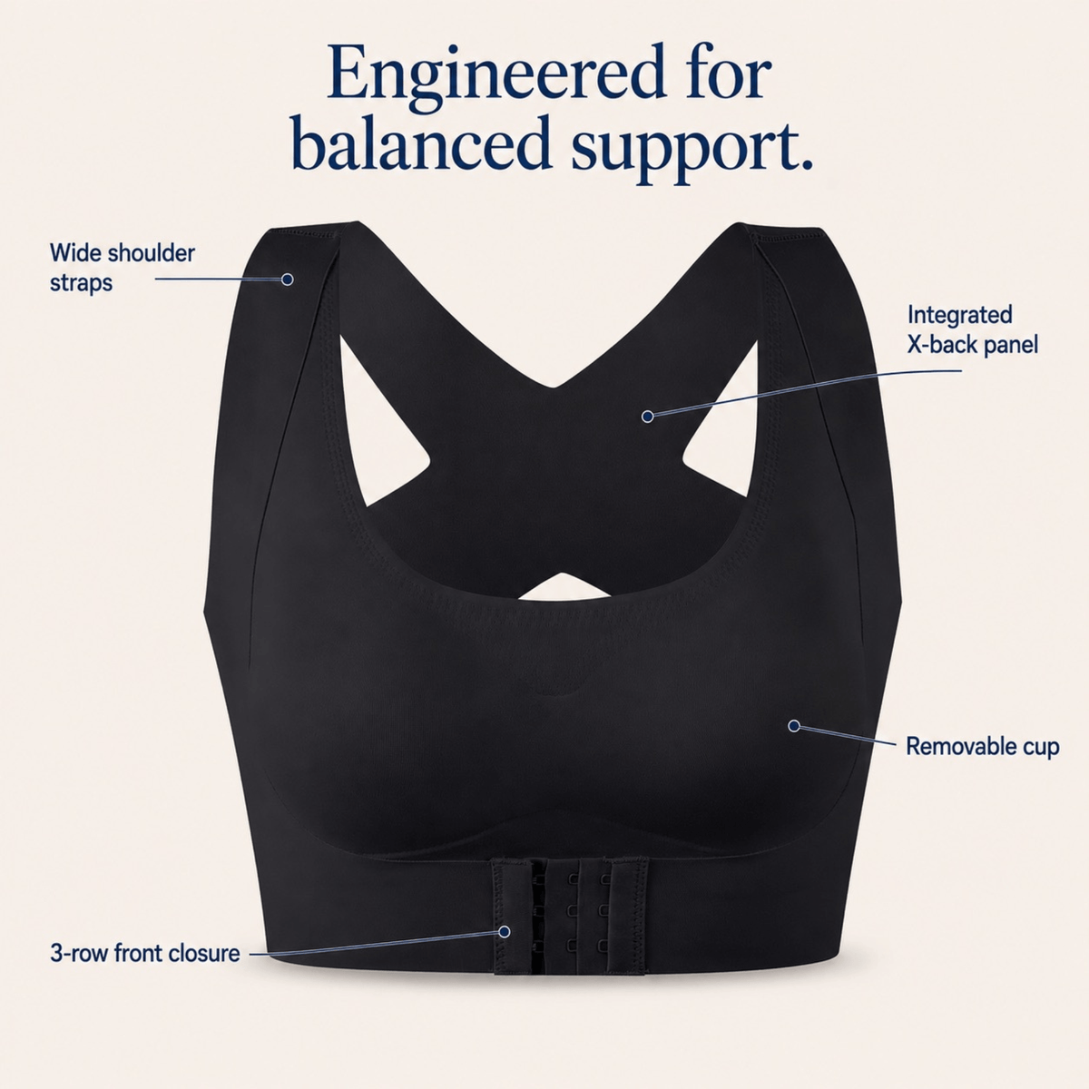 Selyn Front Closure Posture Corrector Bra