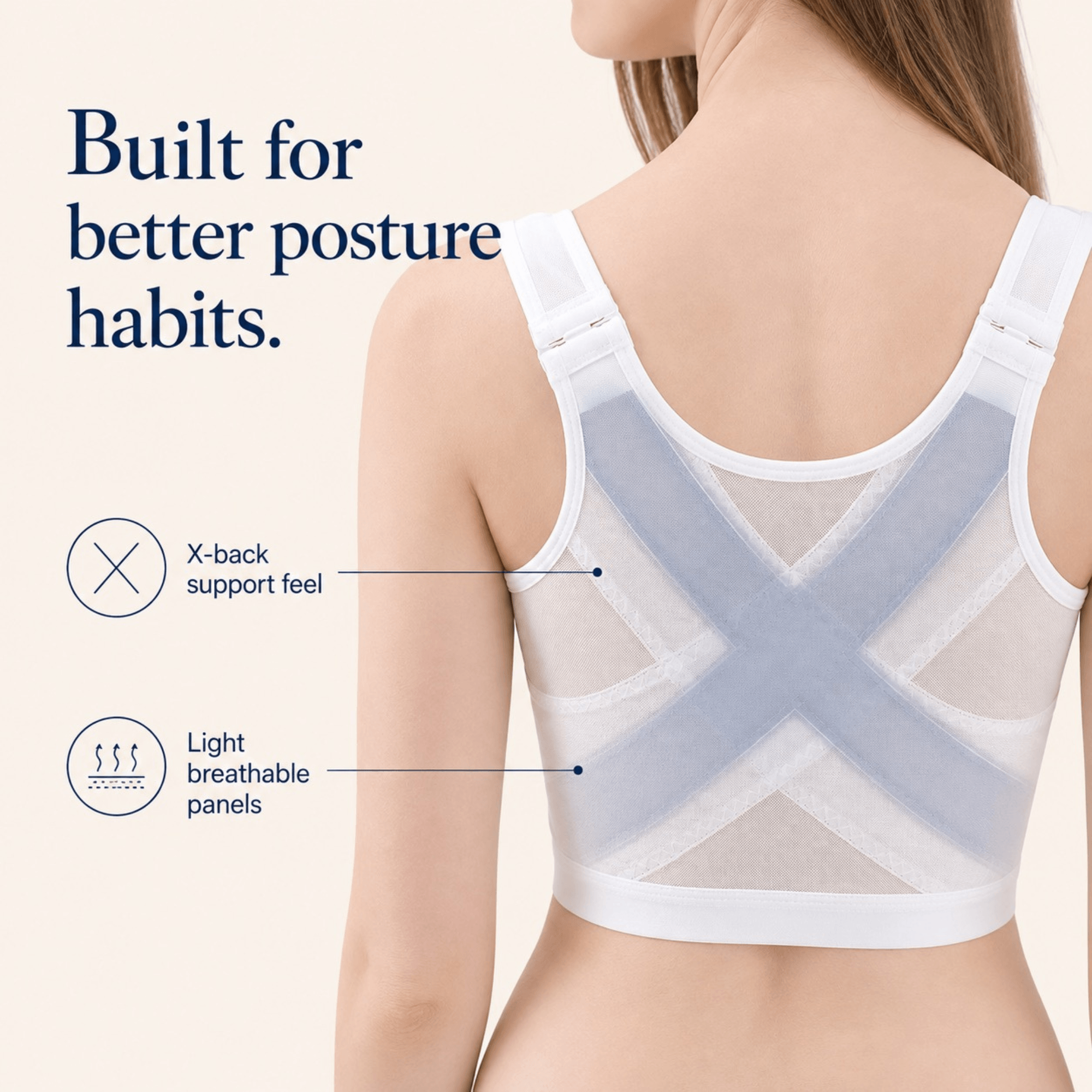 Selyn Front-Closure Posture Support & Shaping Bra