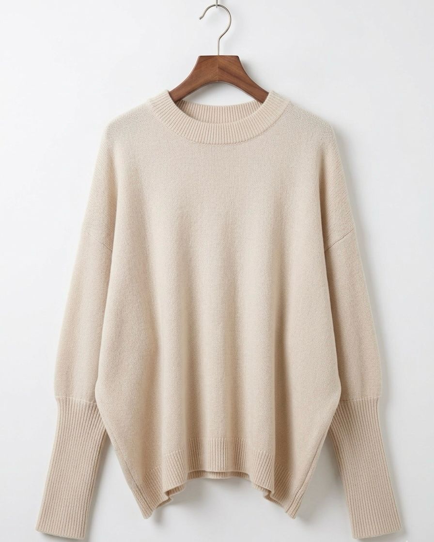 Relaxed Oversized Drop Shoulder Sweater