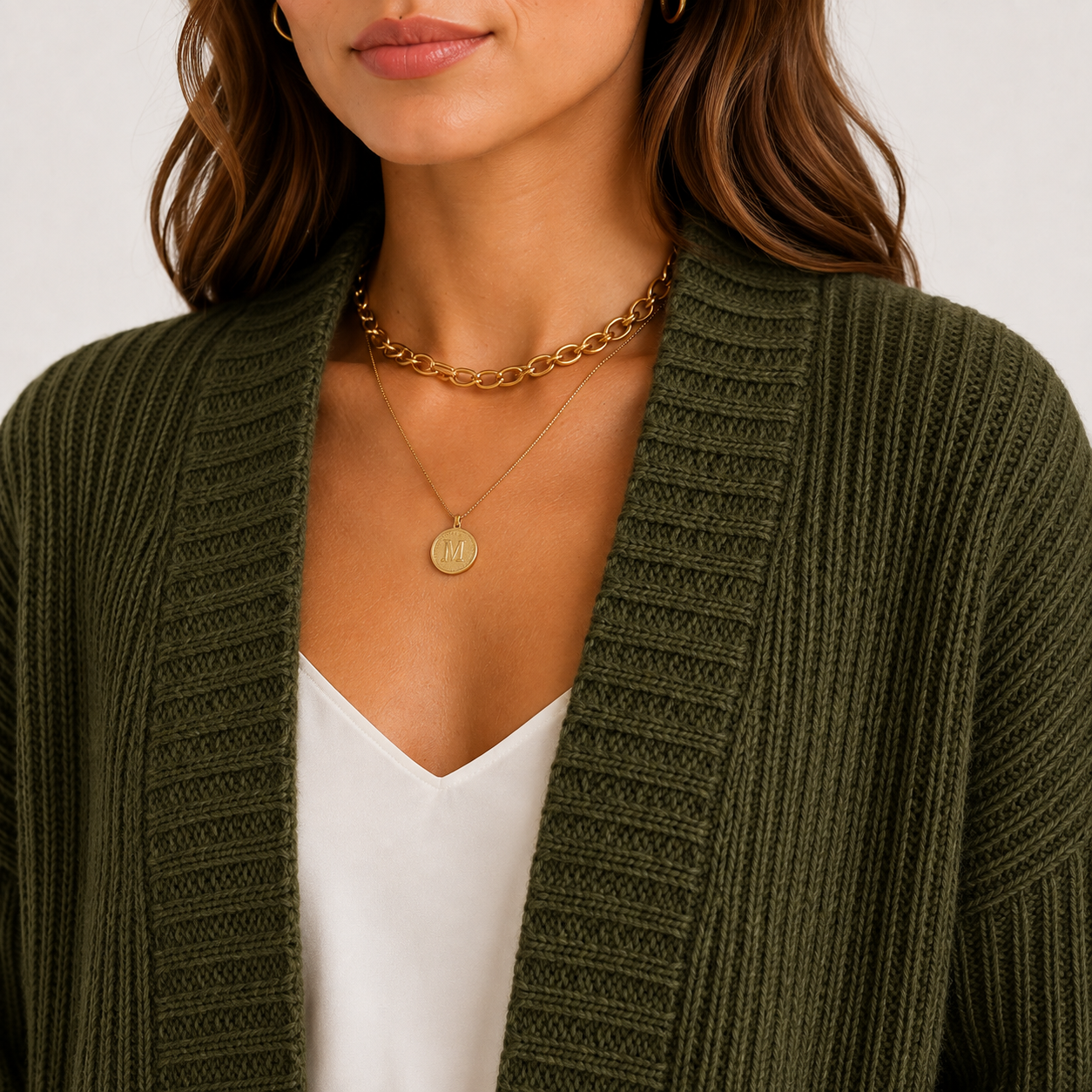 Women's Ribbed Sweater Long Sleeve Casual Knit Top