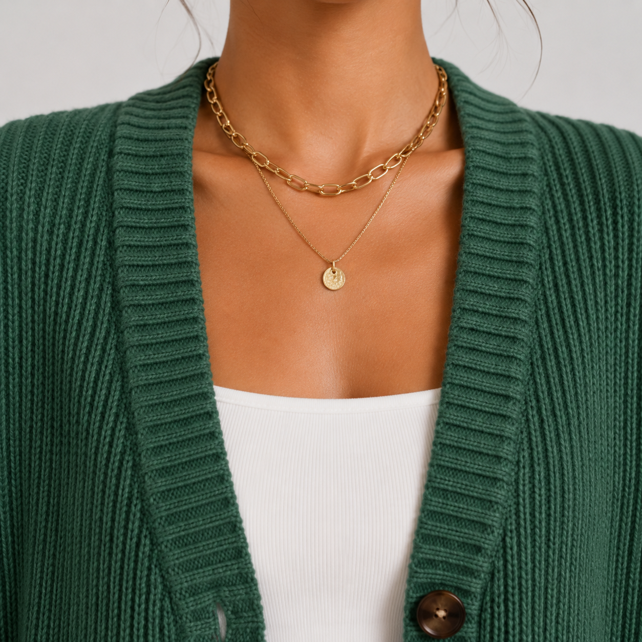 Women's Cardigan Sweater Knit Front Button Long Sleeve