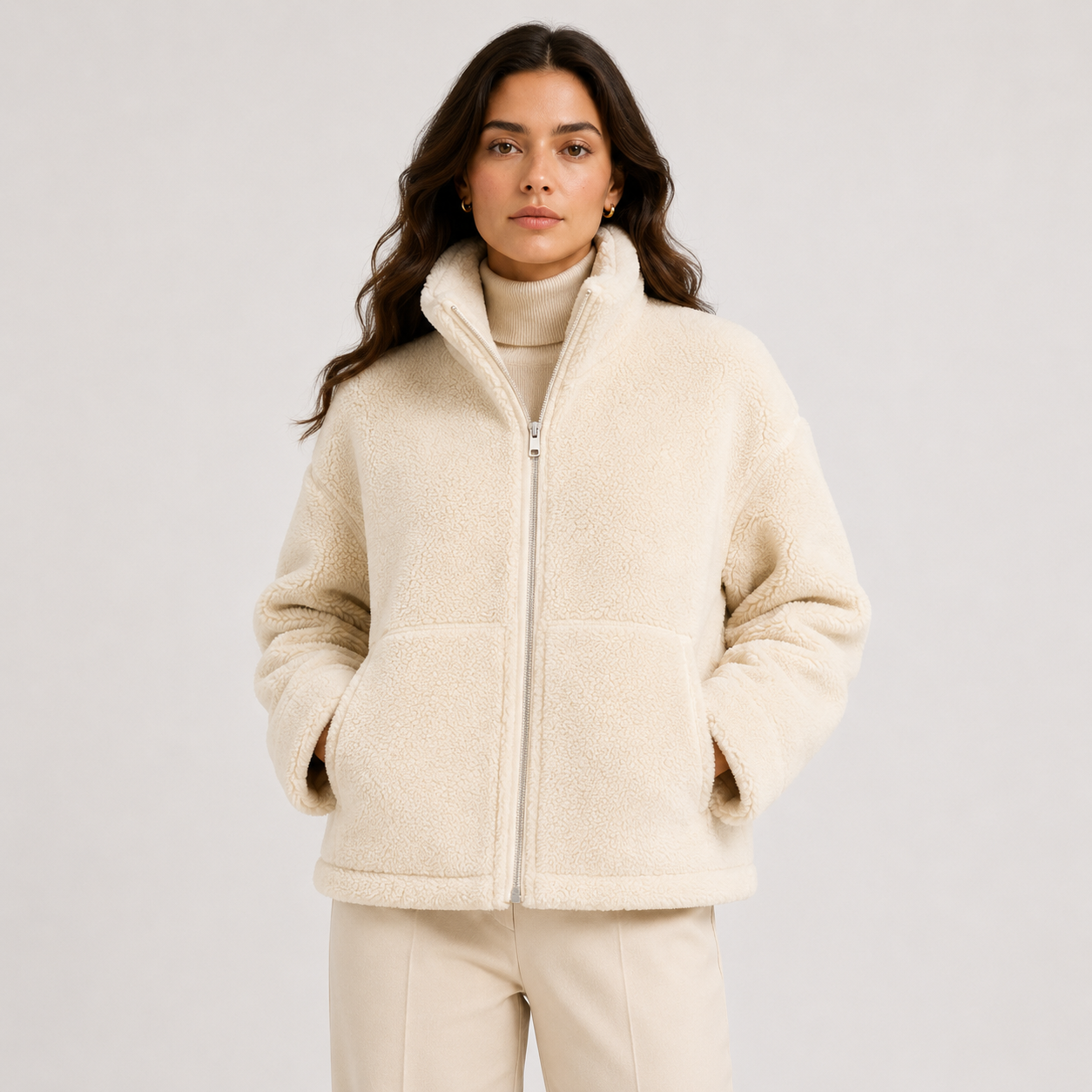 Women's Classic Fleece Jacket Refined Winter Comfort