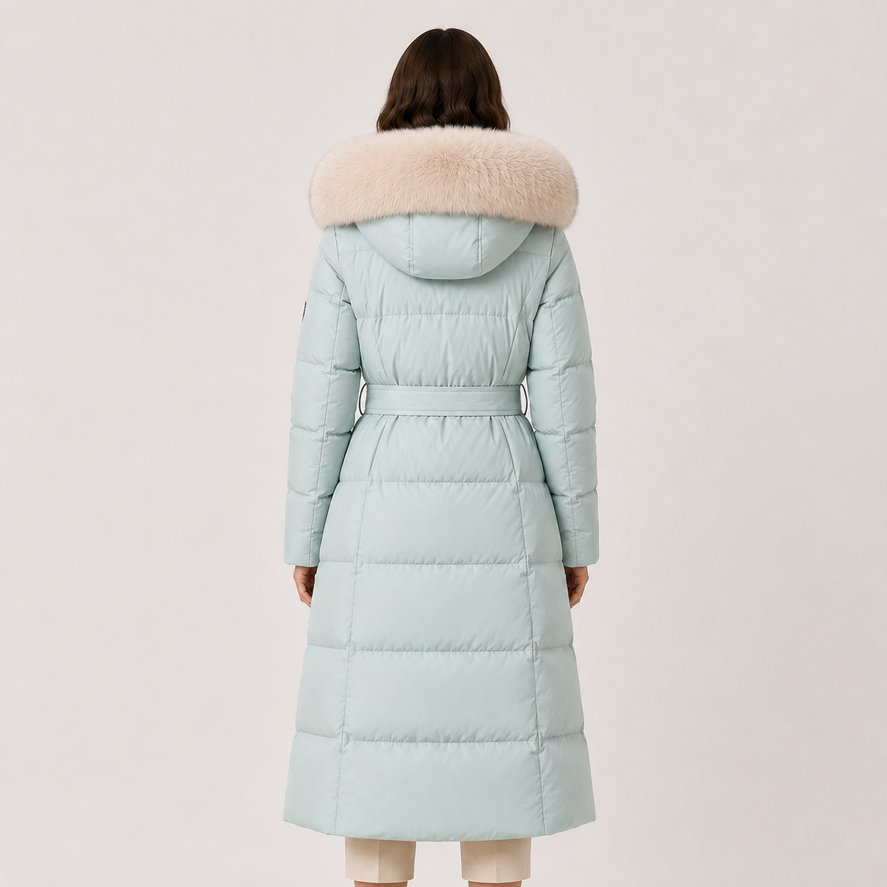 Women's Puffer Parka Water Resistant Loose Fit Fur Hood