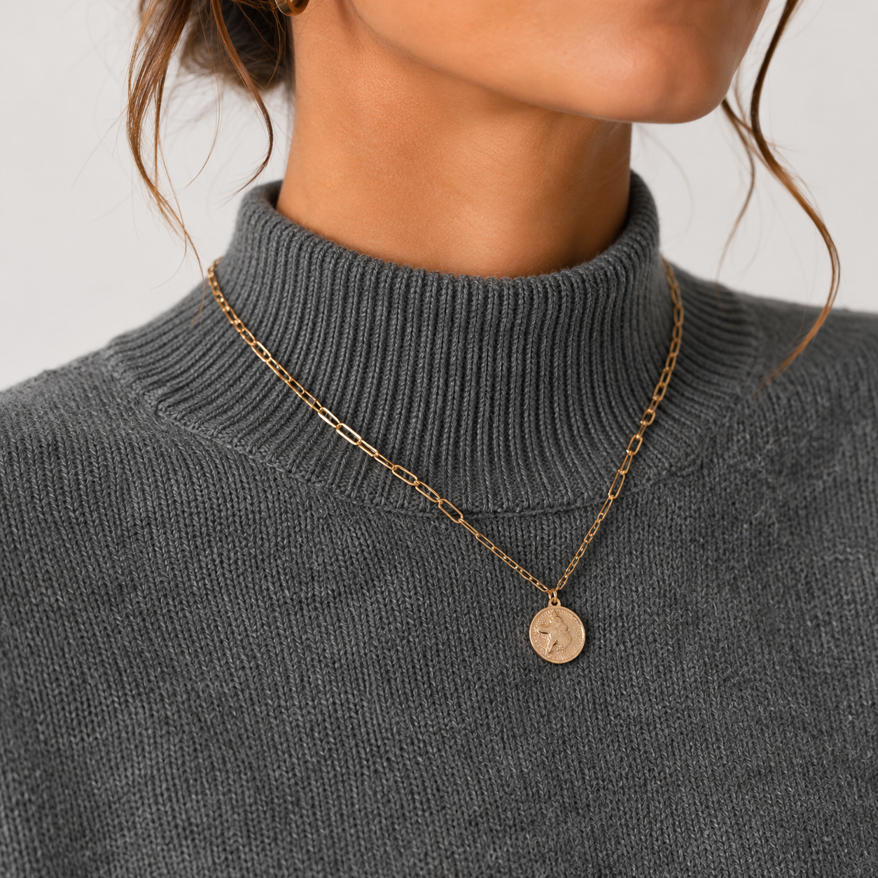 Priya | Women's Cable Knit Turtleneck Sweater, Cozy Winter Pullover