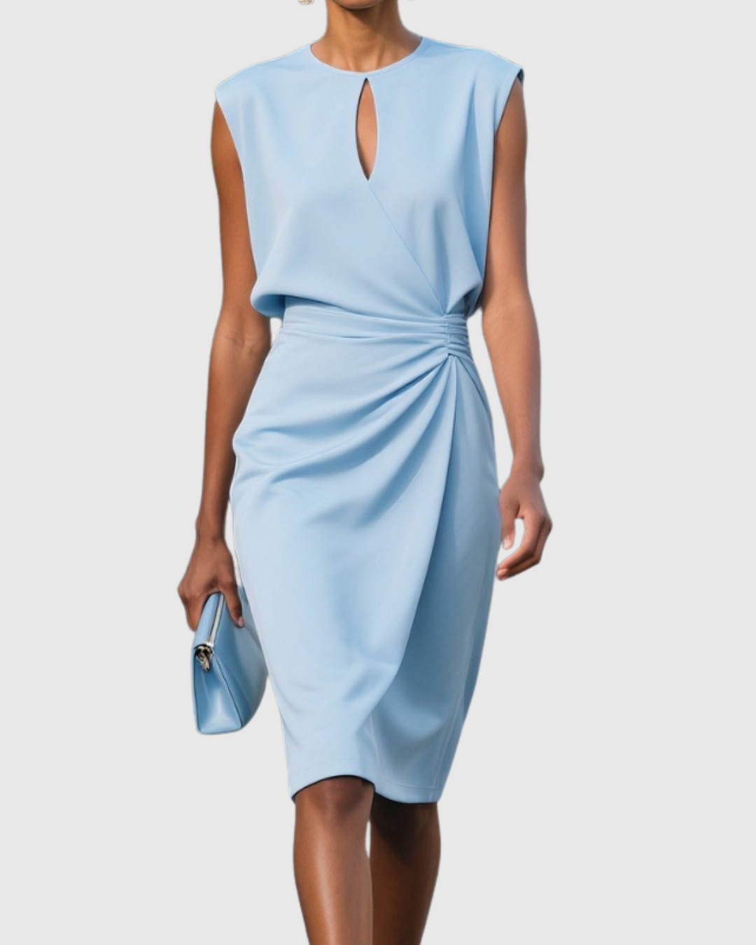 Miriam | Women's Knee-Length Gathered Waist Dress