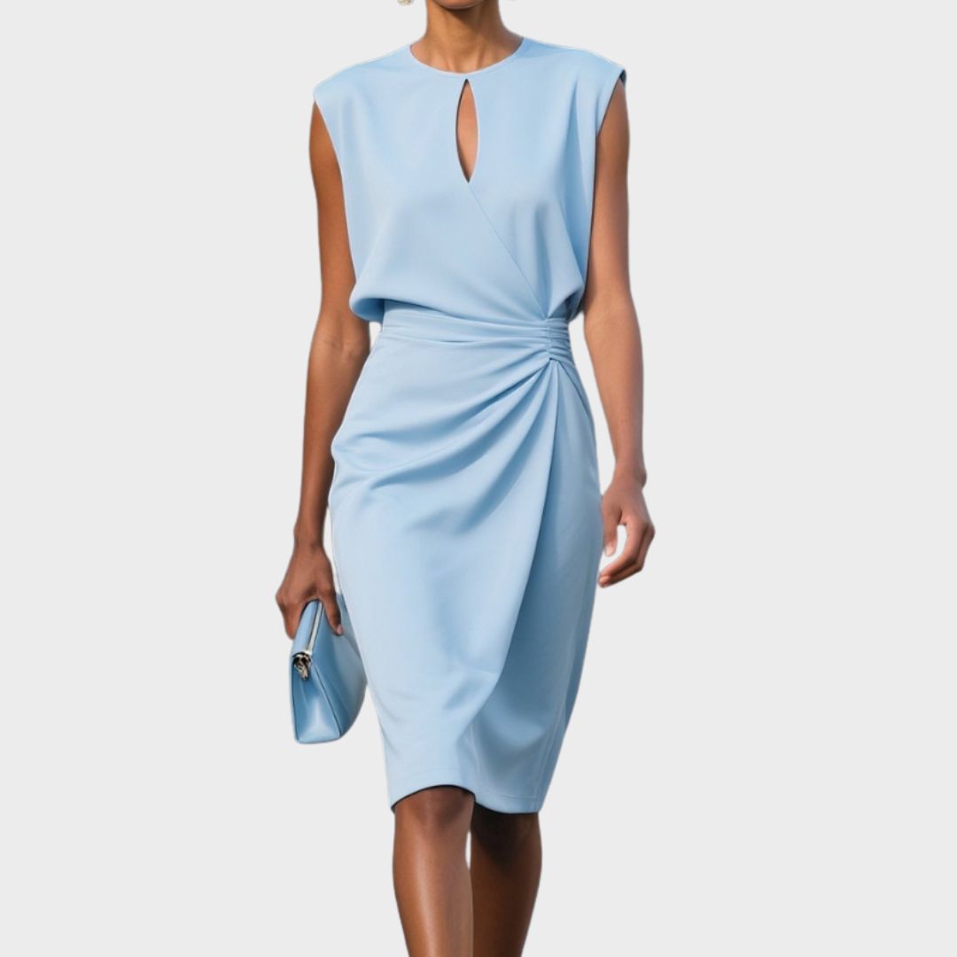 Miriam | Women's Knee-Length Gathered Waist Dress