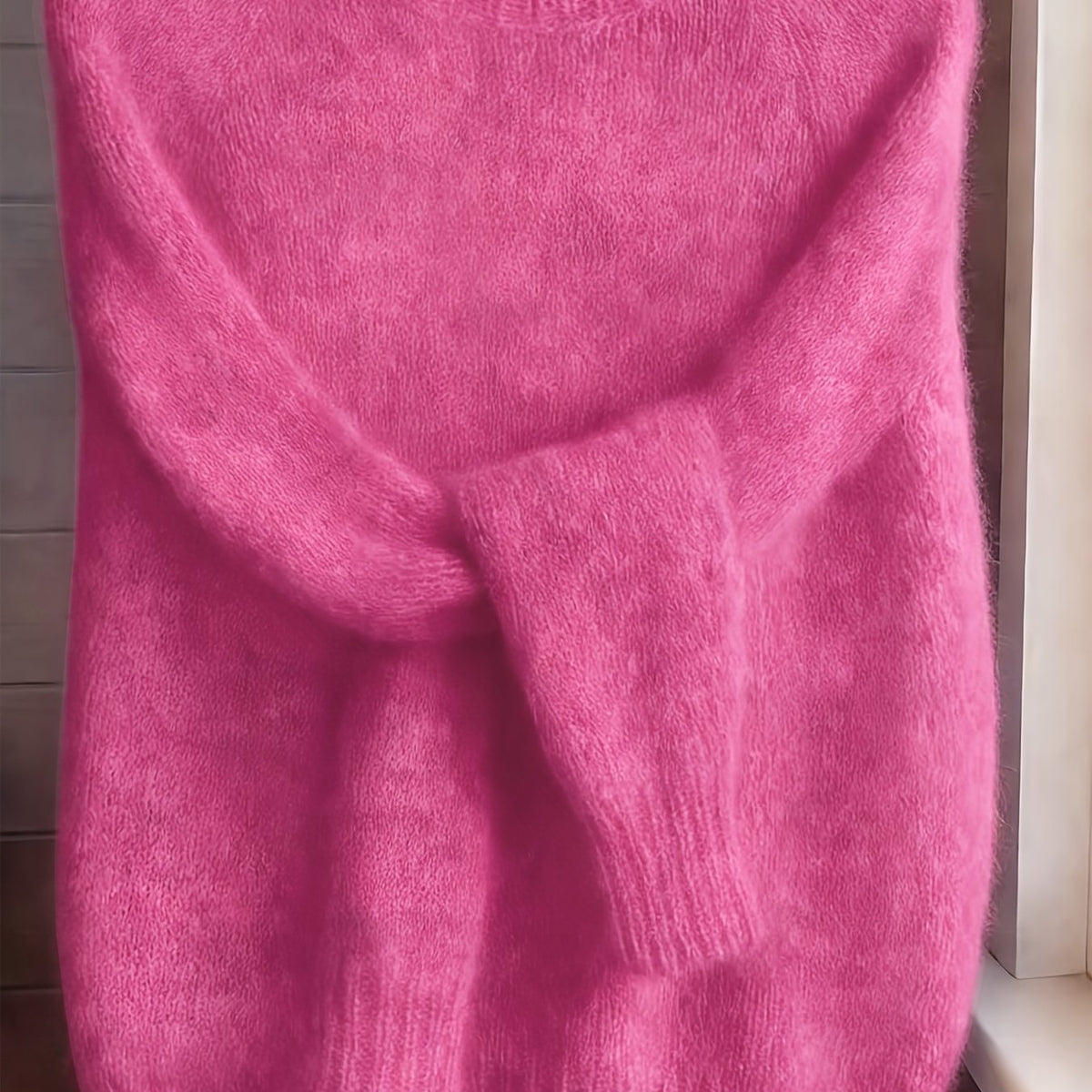Arvona | Women's Fuzzy Knit Pullover Sweater