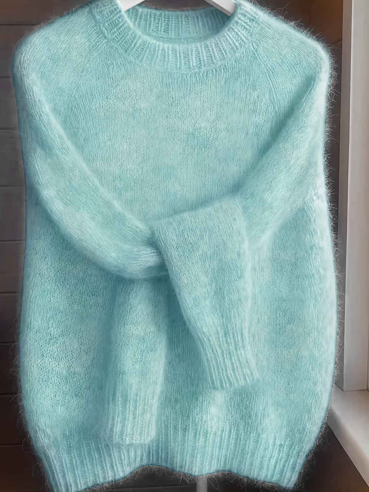 Arvona | Women's Fuzzy Knit Pullover Sweater