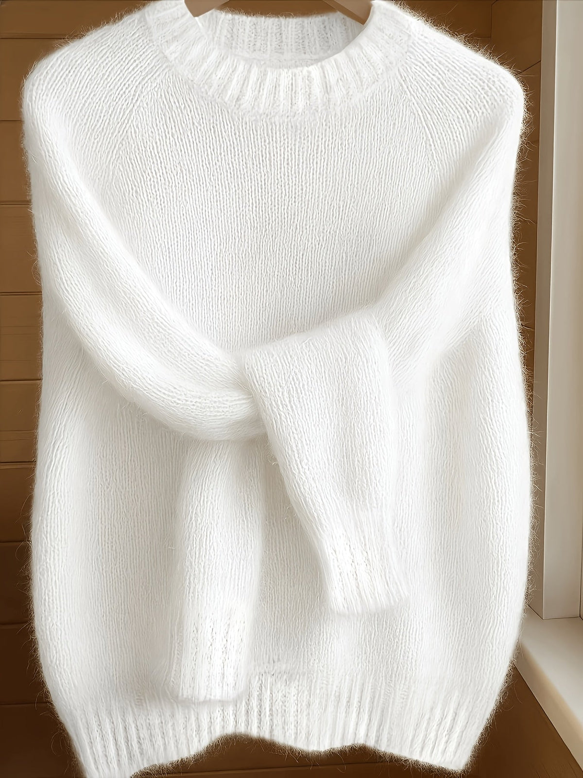 Arvona | Women's Fuzzy Knit Pullover Sweater