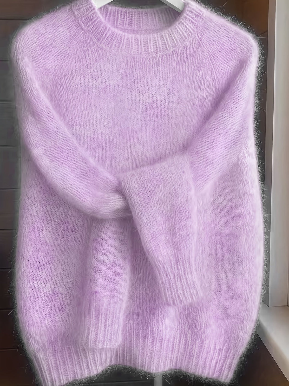 Arvona | Women's Fuzzy Knit Pullover Sweater