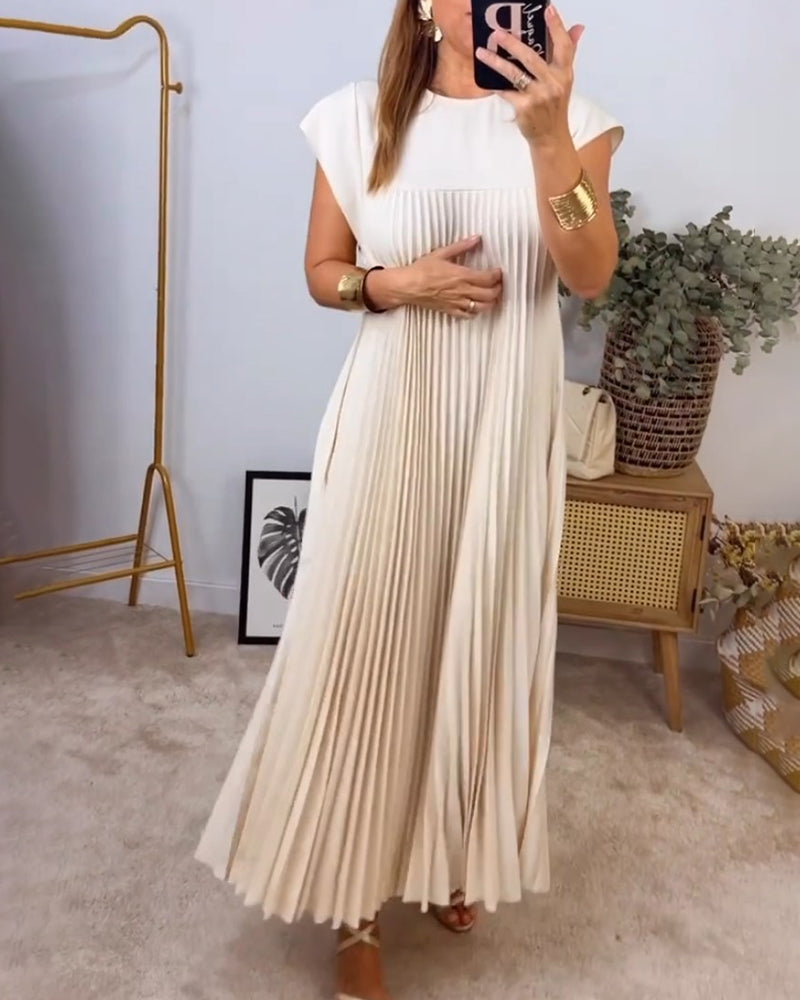 Fern | Women's Flowy Pleated Maxi Dress Cocktail