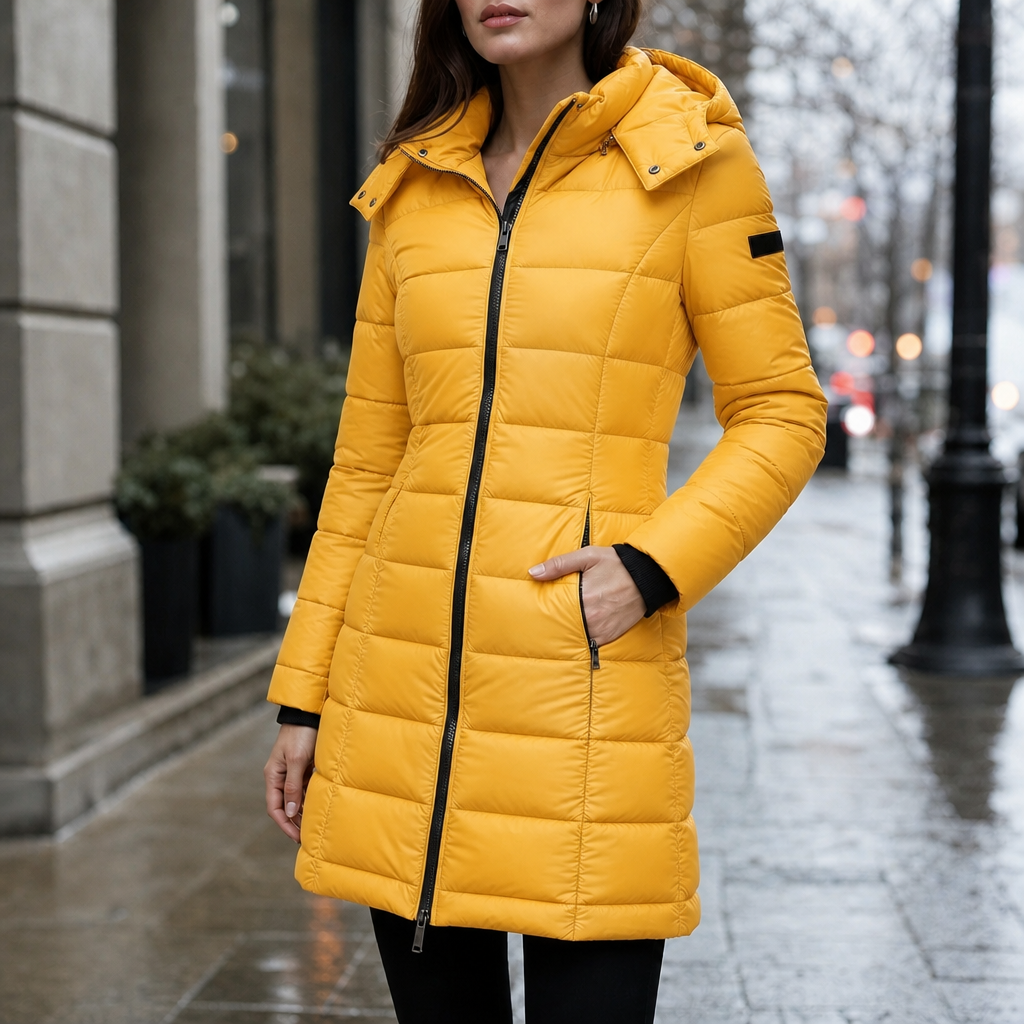 Belvaine | Women's Mid-Length Hooded Puffer Jacket