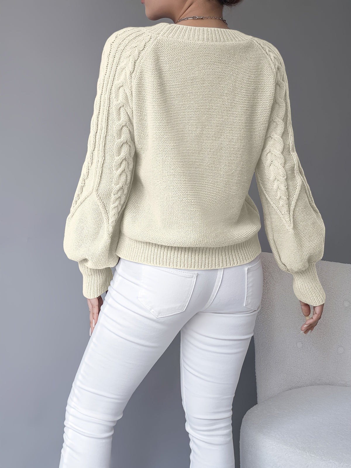 Caldris | Women's Cable Knit Pullover Sweater