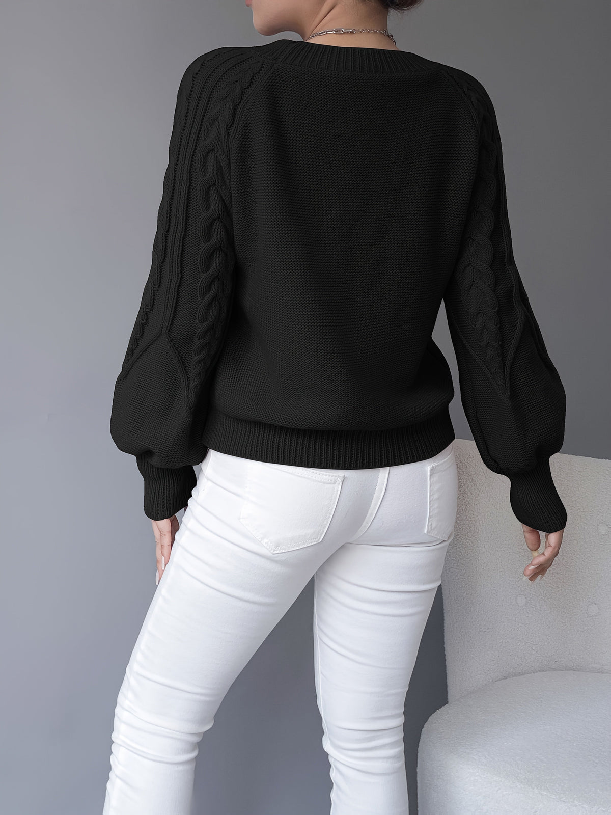 Caldris | Women's Cable Knit Pullover Sweater