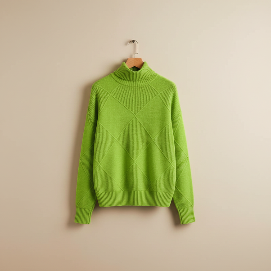 Calloway | Women's Diamond Knit Turtleneck Sweater