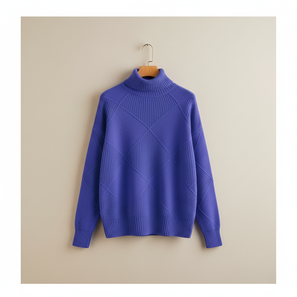 Calloway | Women's Diamond Knit Turtleneck Sweater