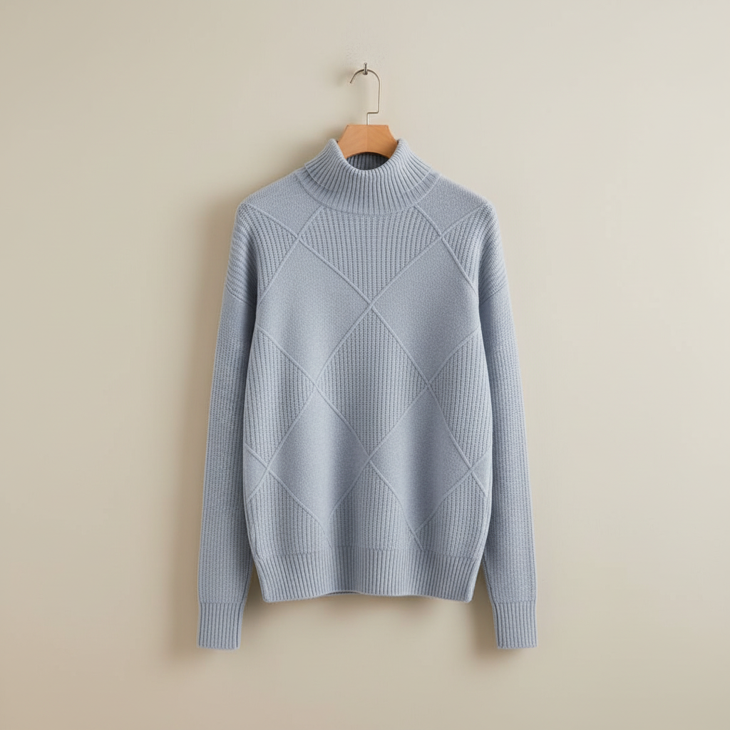 Calloway | Women's Diamond Knit Turtleneck Sweater