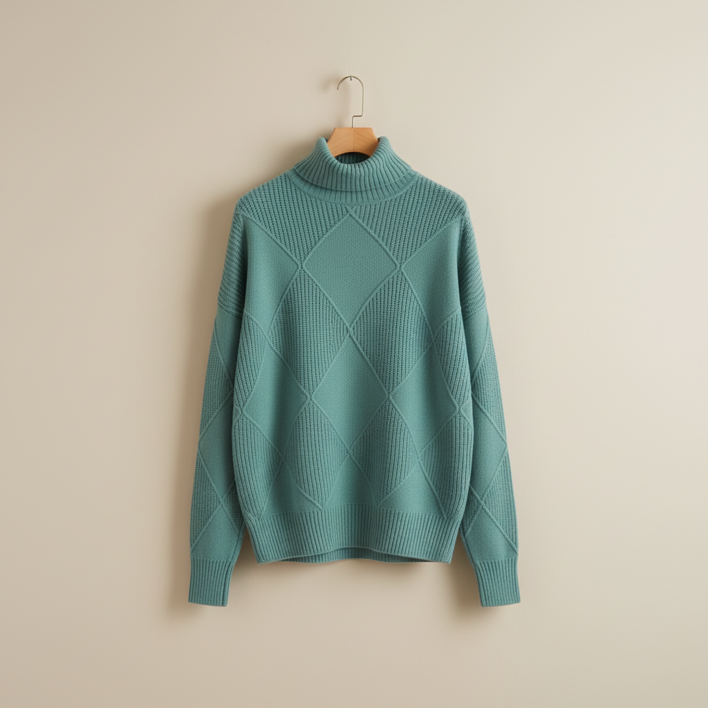 Calloway | Women's Diamond Knit Turtleneck Sweater