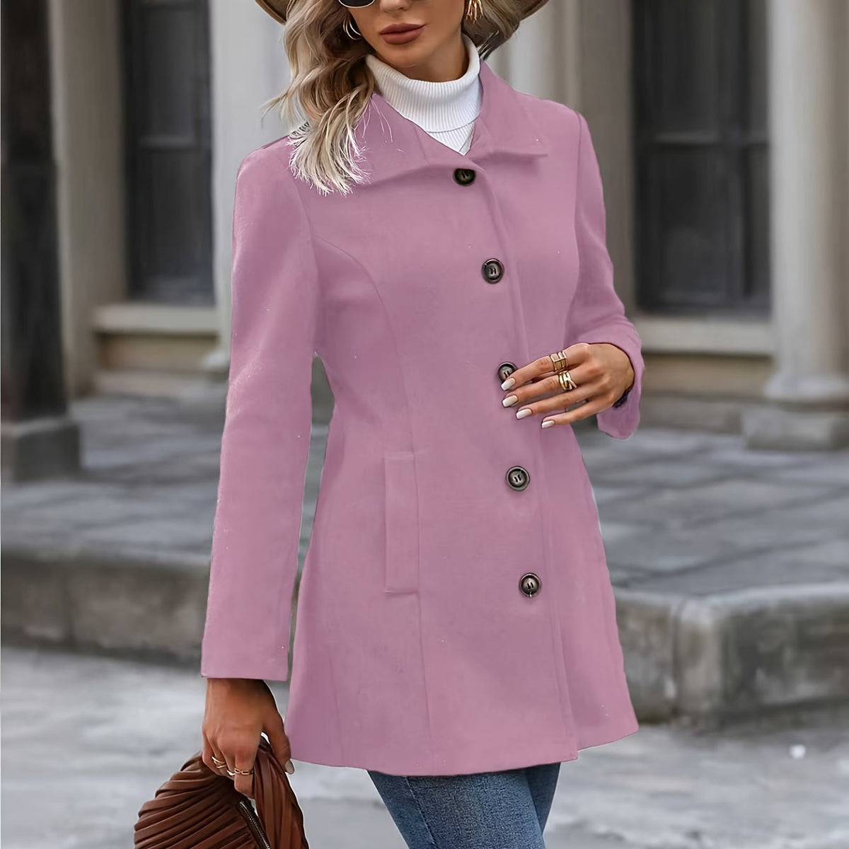 Calveth | Women's Single-Breasted Fall Coat