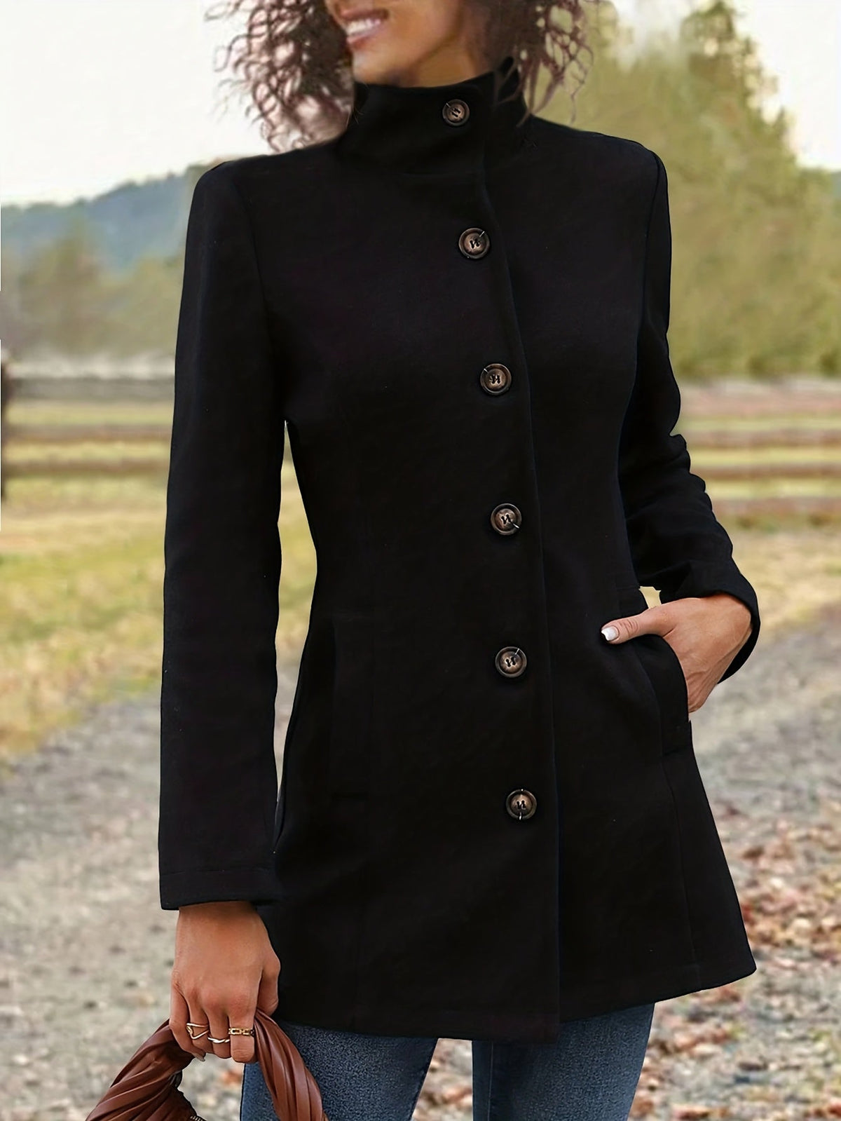 Calveth | Women's Single-Breasted Fall Coat