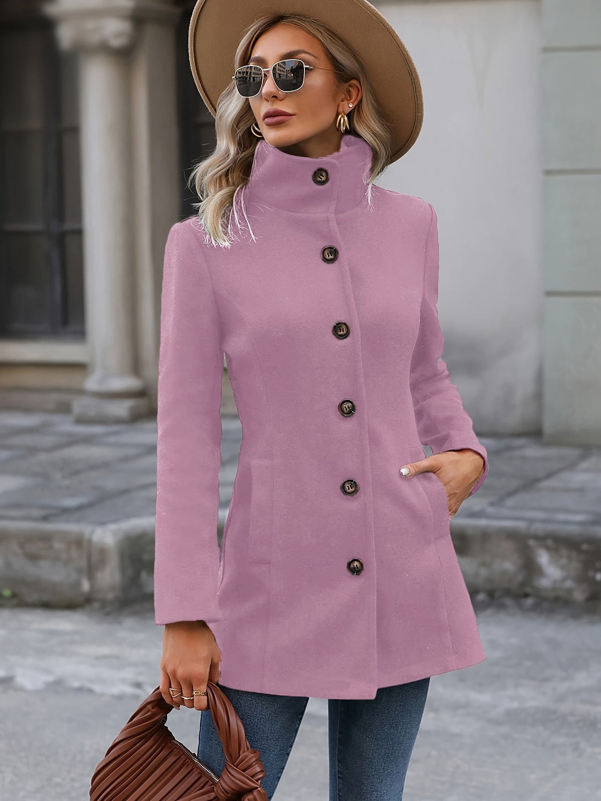 Calveth | Women's Single-Breasted Fall Coat