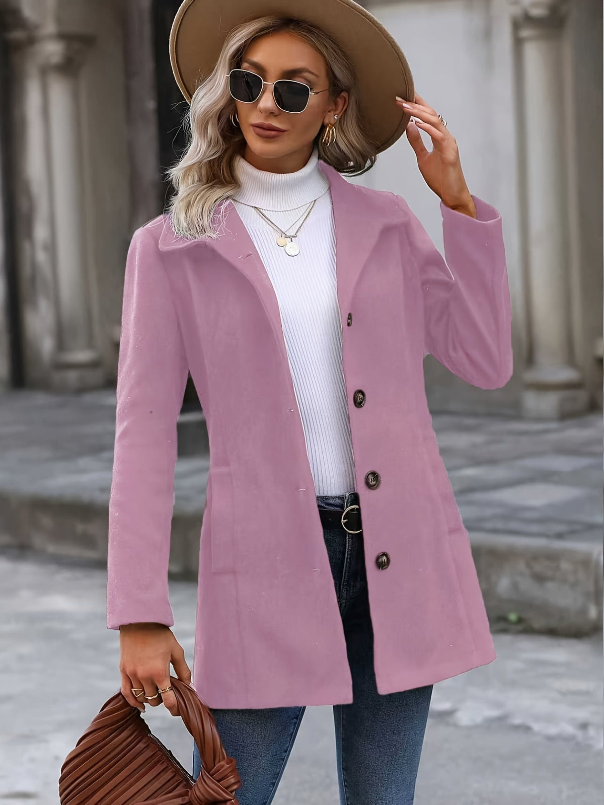 Calveth | Women's Single-Breasted Fall Coat