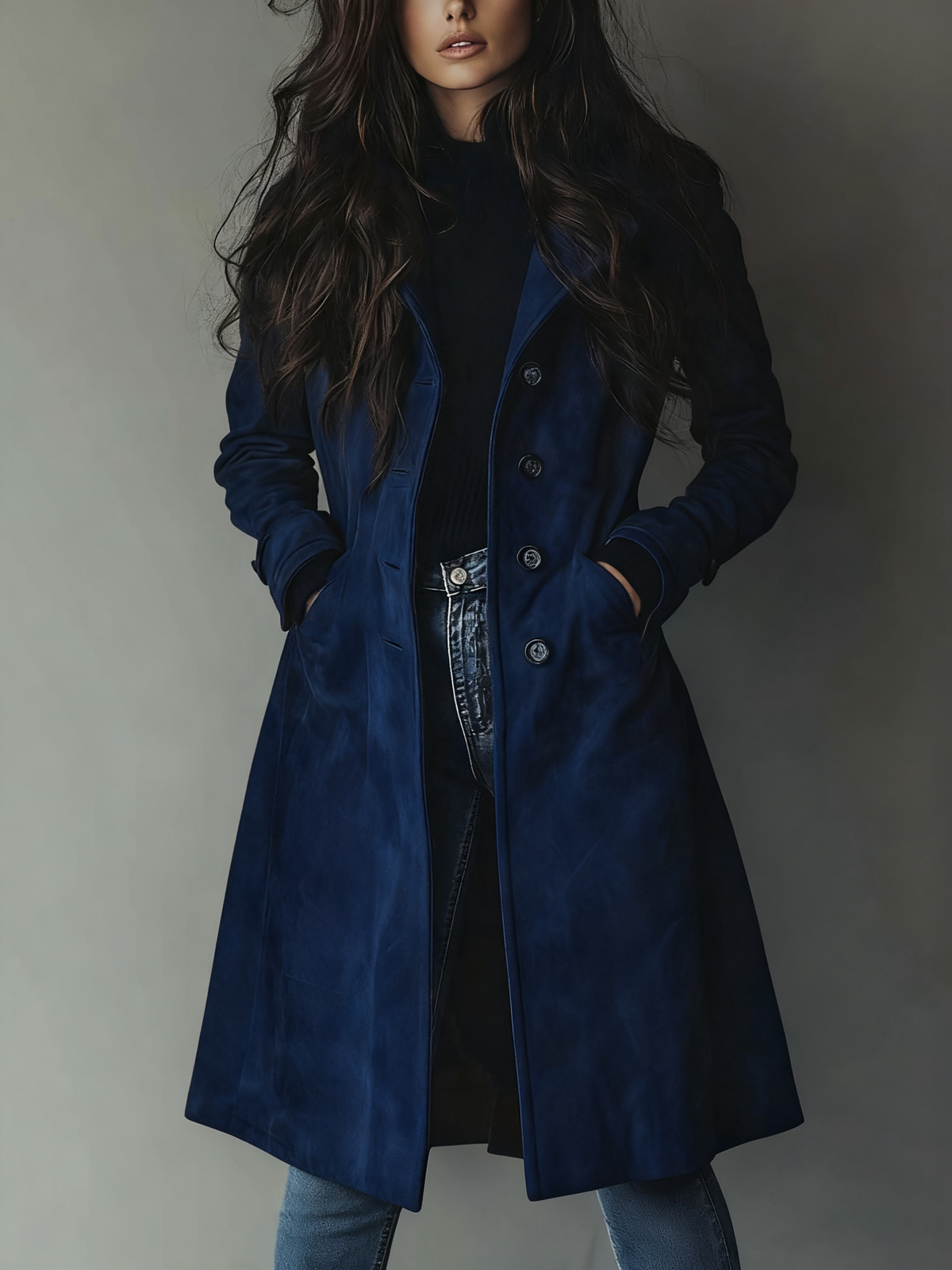 Calvorne | Women's Trench Coat Double-Breasted