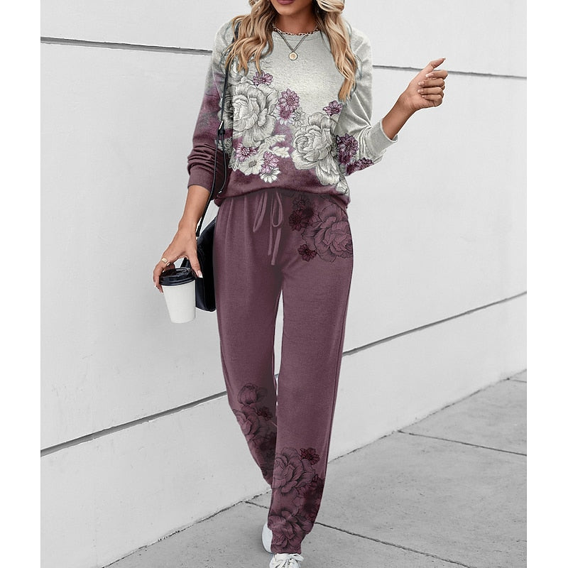 Carvelle | Women's Floral Loungewear Set