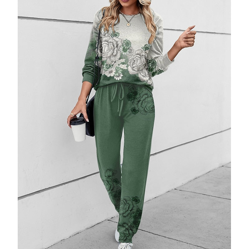 Carvelle | Women's Floral Loungewear Set