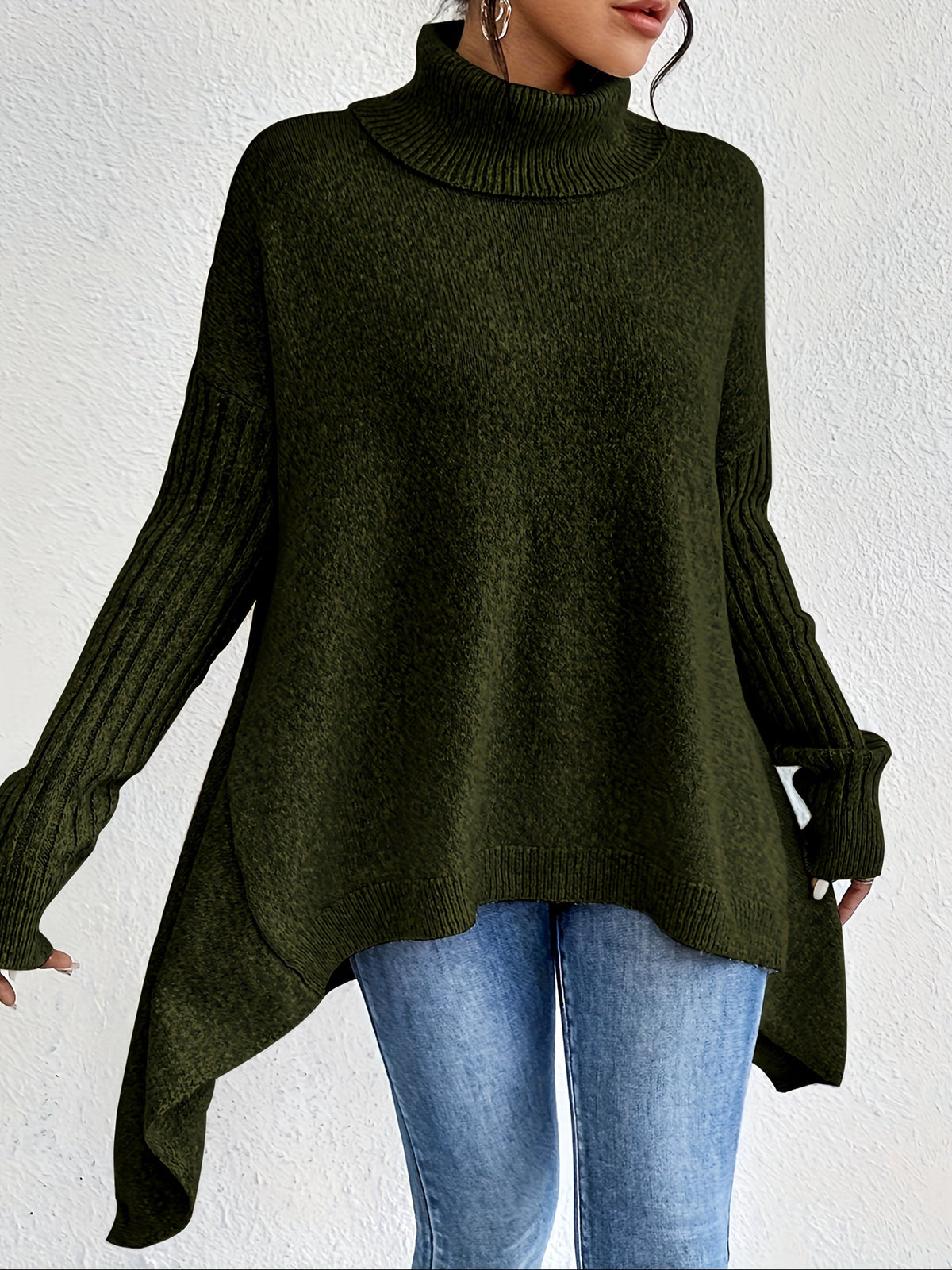 Celestia | Women's Turtleneck Oversized Sweater
