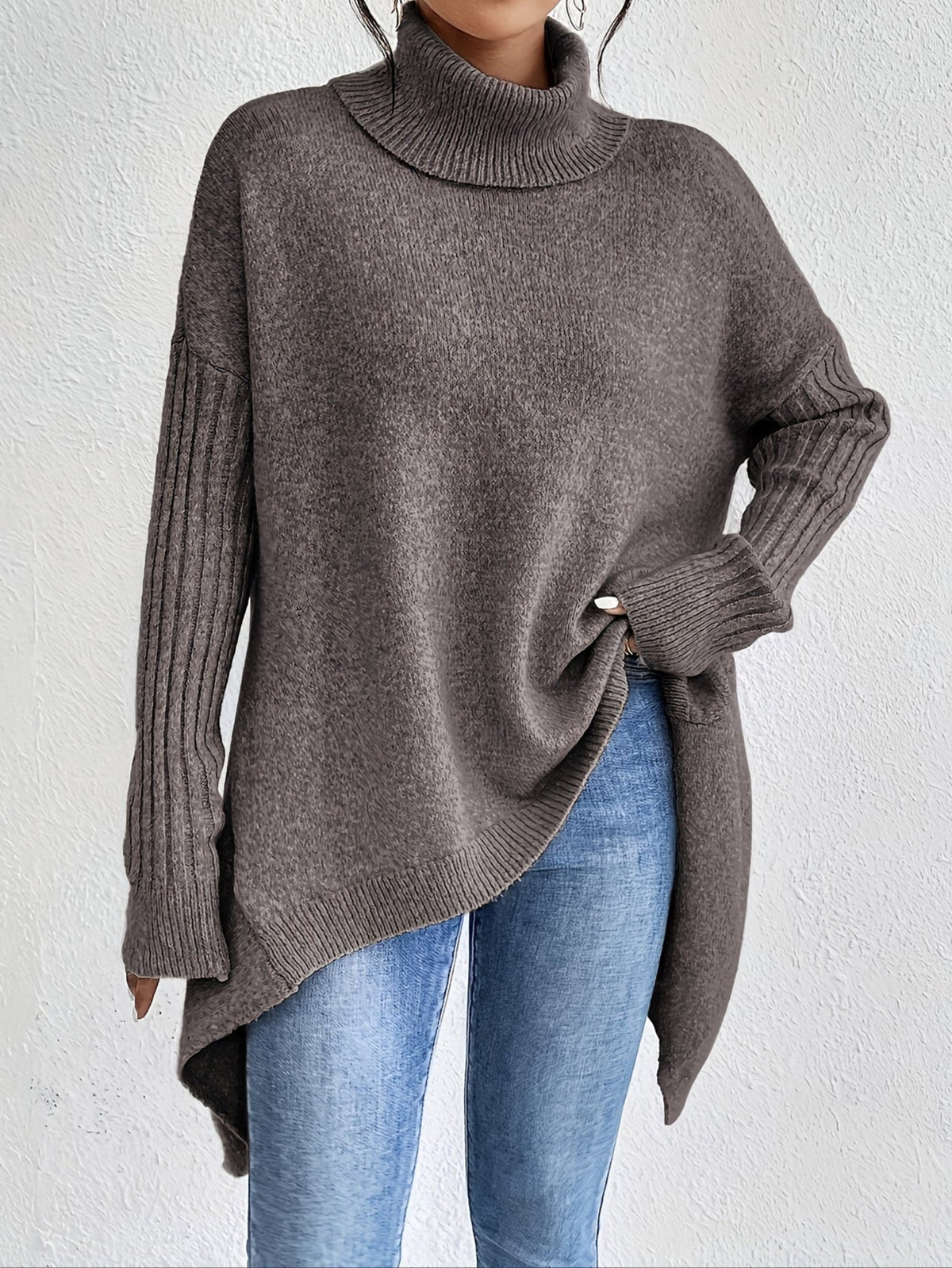 Celestia | Women's Turtleneck Oversized Sweater