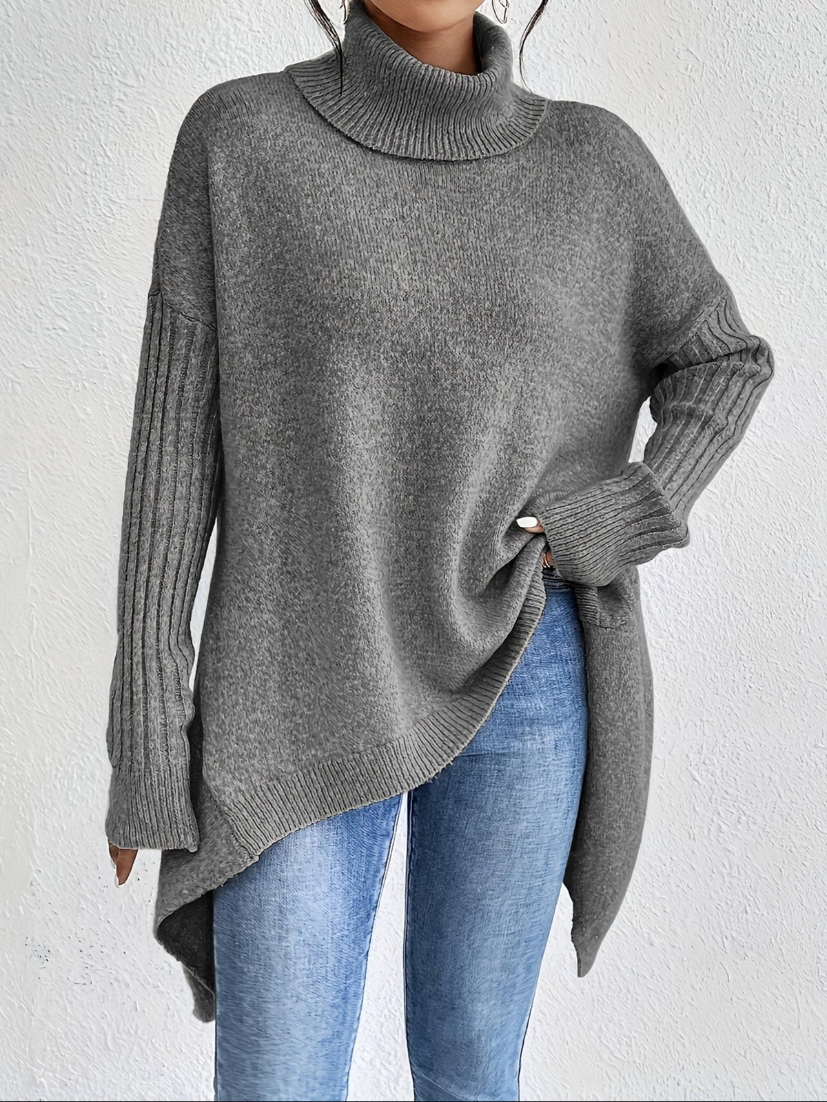 Celestia | Women's Turtleneck Oversized Sweater